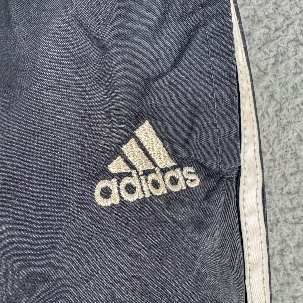 Vintage Adidas Track Pants‎ Mens Large 3-Stripes Windbreaker Lined Nylon 00s Y2K